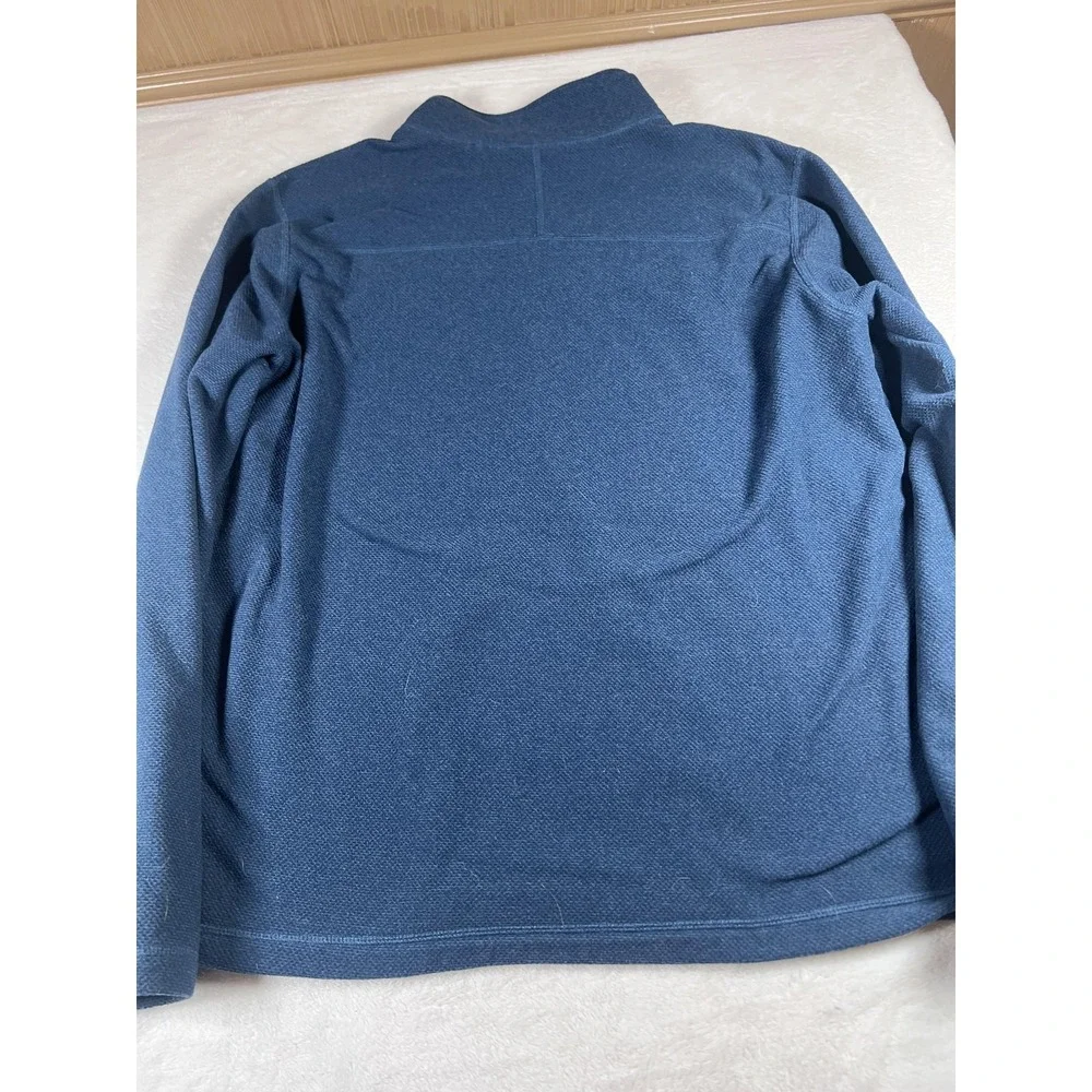 The North Face Pullover Mens‎ XL Blue 1/4 Zip Fleece Performance Hiking Top